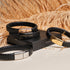 Bronze à canon | Tresse infini | Bracelet en cuir