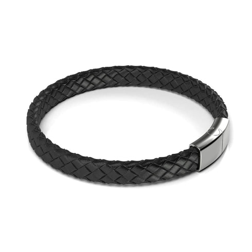 Silver | Infinity Braid | Mini Leather Bracelet