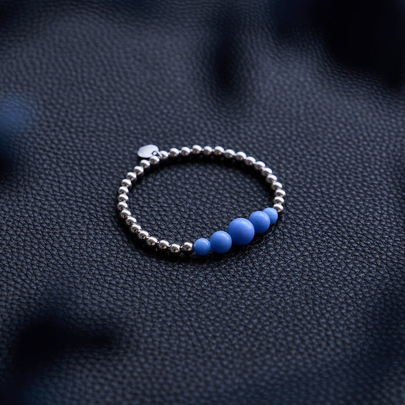 Azure | Silver | Lumos Ceramic Expression Bracelet