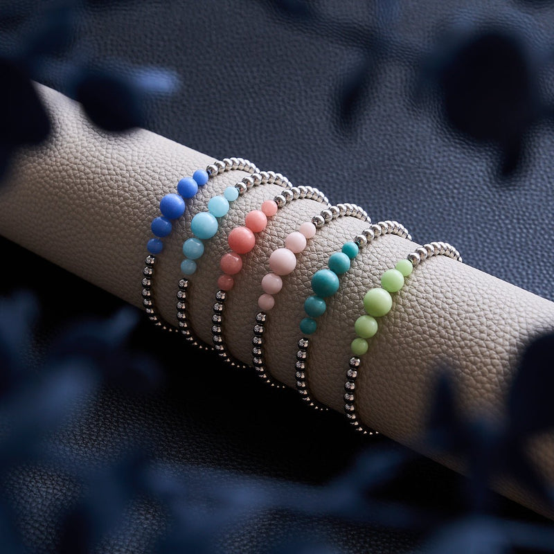 Azure | Silver | Lumos Ceramic Expression Bracelet