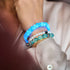 Azur x outremer | Céramique Lumos | Bracelet Vitalité Macramé