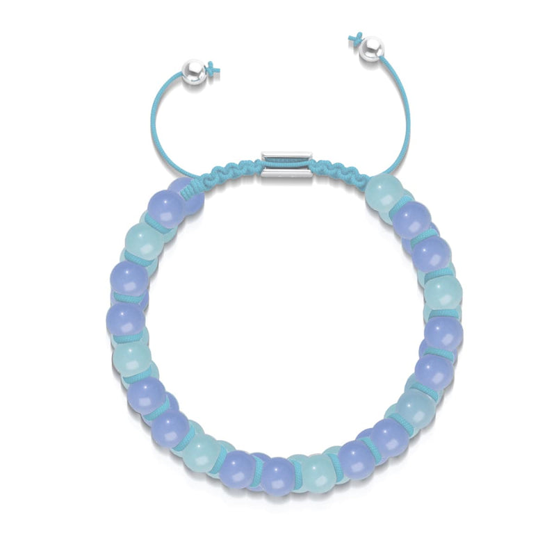 Azure x Ultramarine | Lumos Ceramic | Vitality Macrame Bracelet