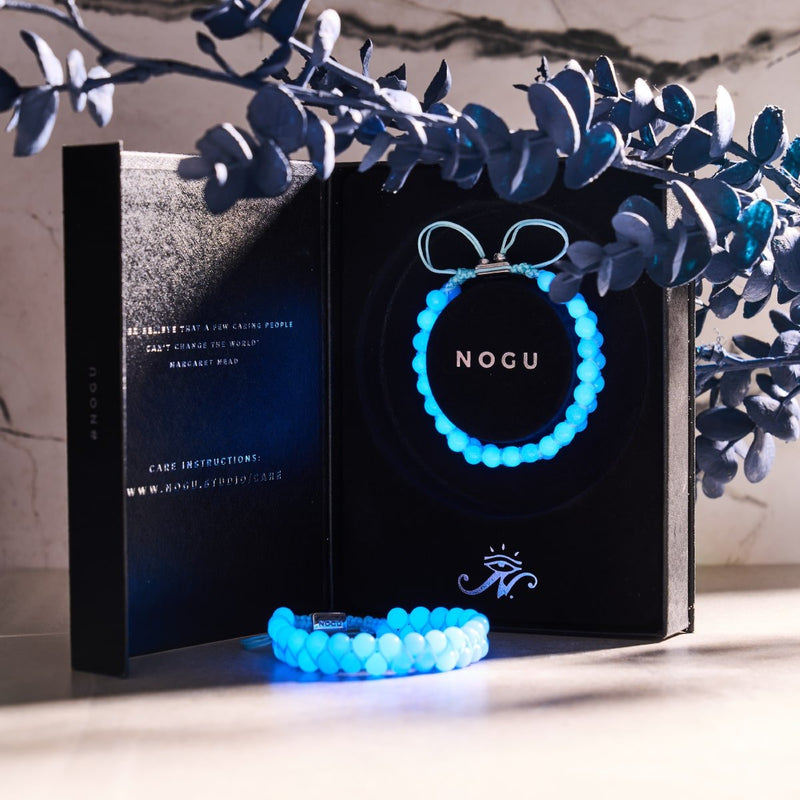Azure x Ultramarine | Lumos Ceramic | Vitality Macrame Bracelet