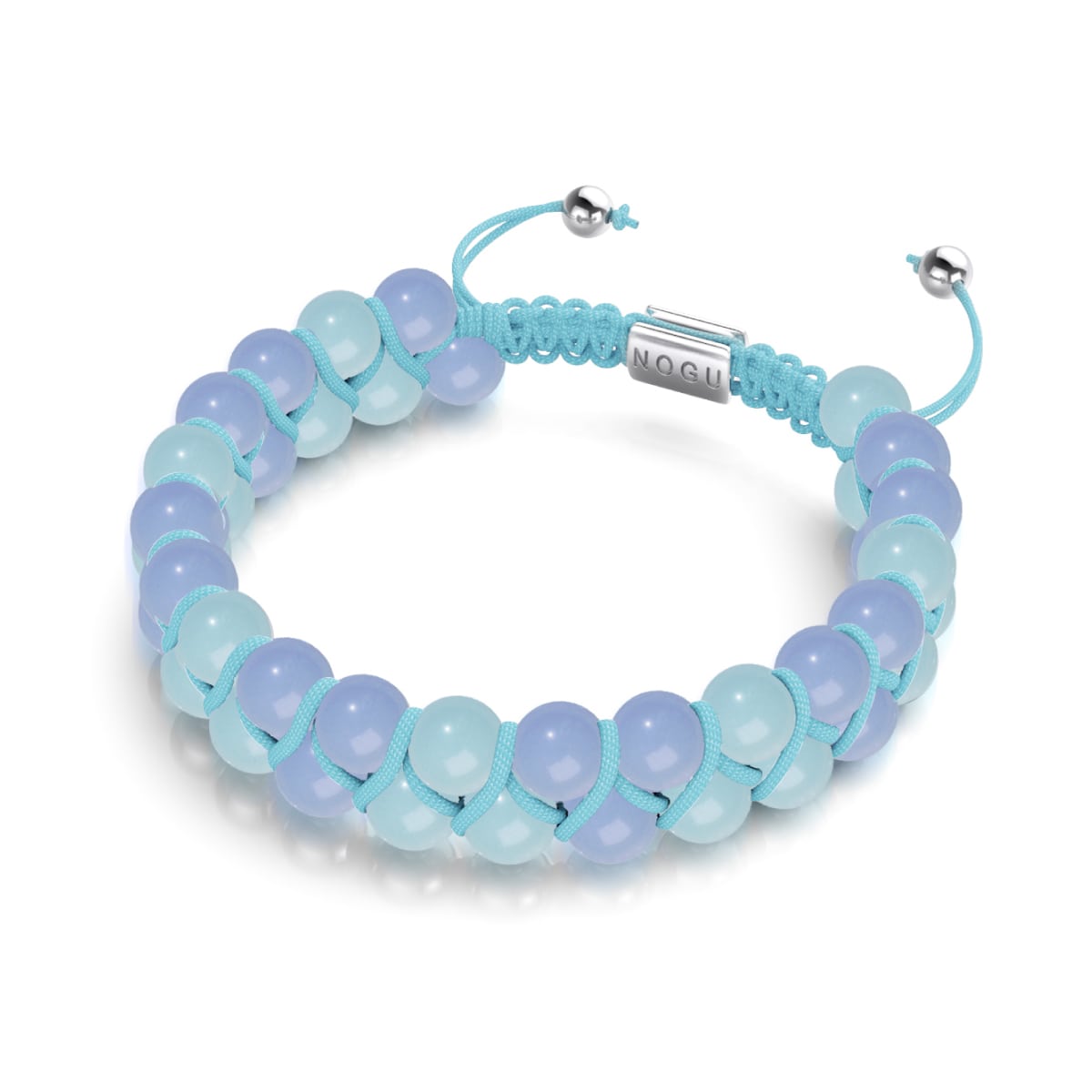 Azur x outremer | Céramique Lumos | Bracelet Vitalité Macramé