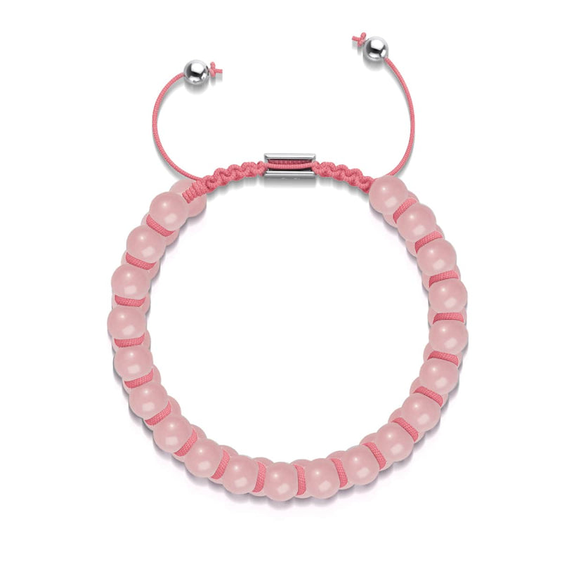 Corail | Céramique Lumos | Bracelet Vitalité Macramé