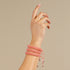 Corail | Céramique Lumos | Bracelet Vitalité Macramé