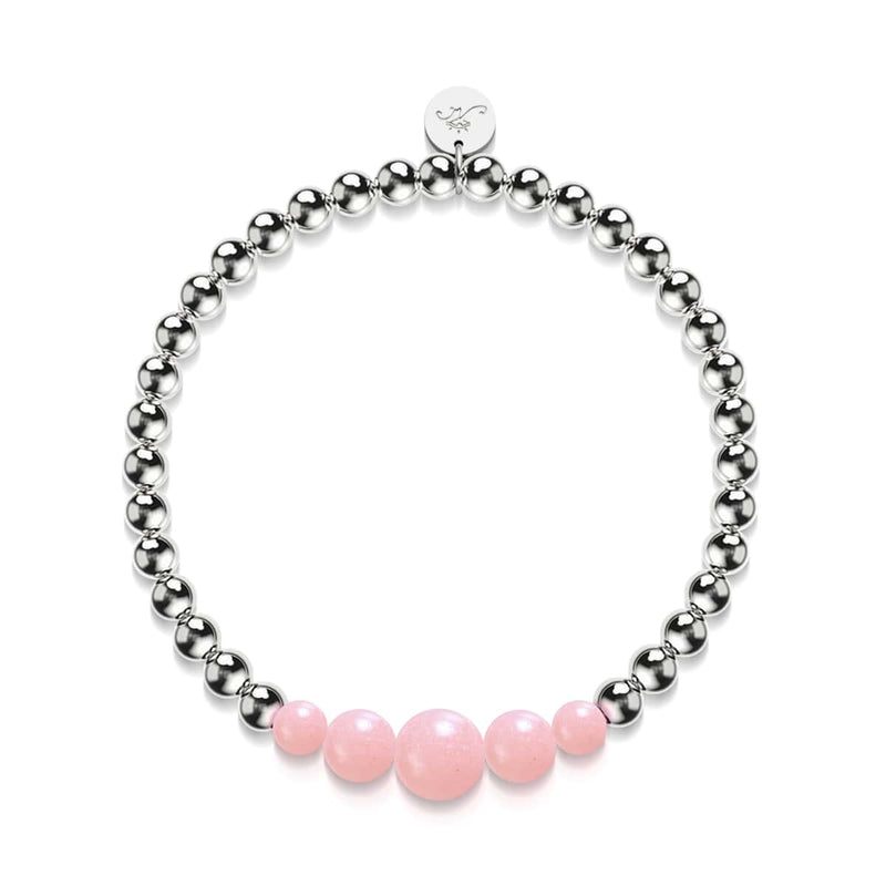 Corail | Argent | Bracelet d'expression en céramique Lumos