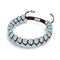 Bleu lunaire | Céramique Lumos | Bracelet Vitalité Macramé