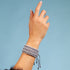 Bleu lunaire | Céramique Lumos | Bracelet Vitalité Macramé
