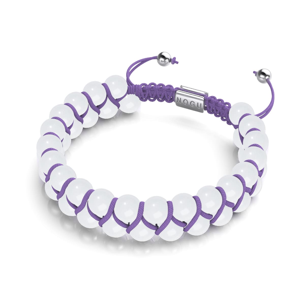 Purple Porcelain | Lumos Ceramic | Vitality Macrame Bracelet