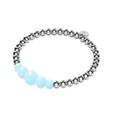 outremer | Argent | Bracelet d'expression en céramique Lumos