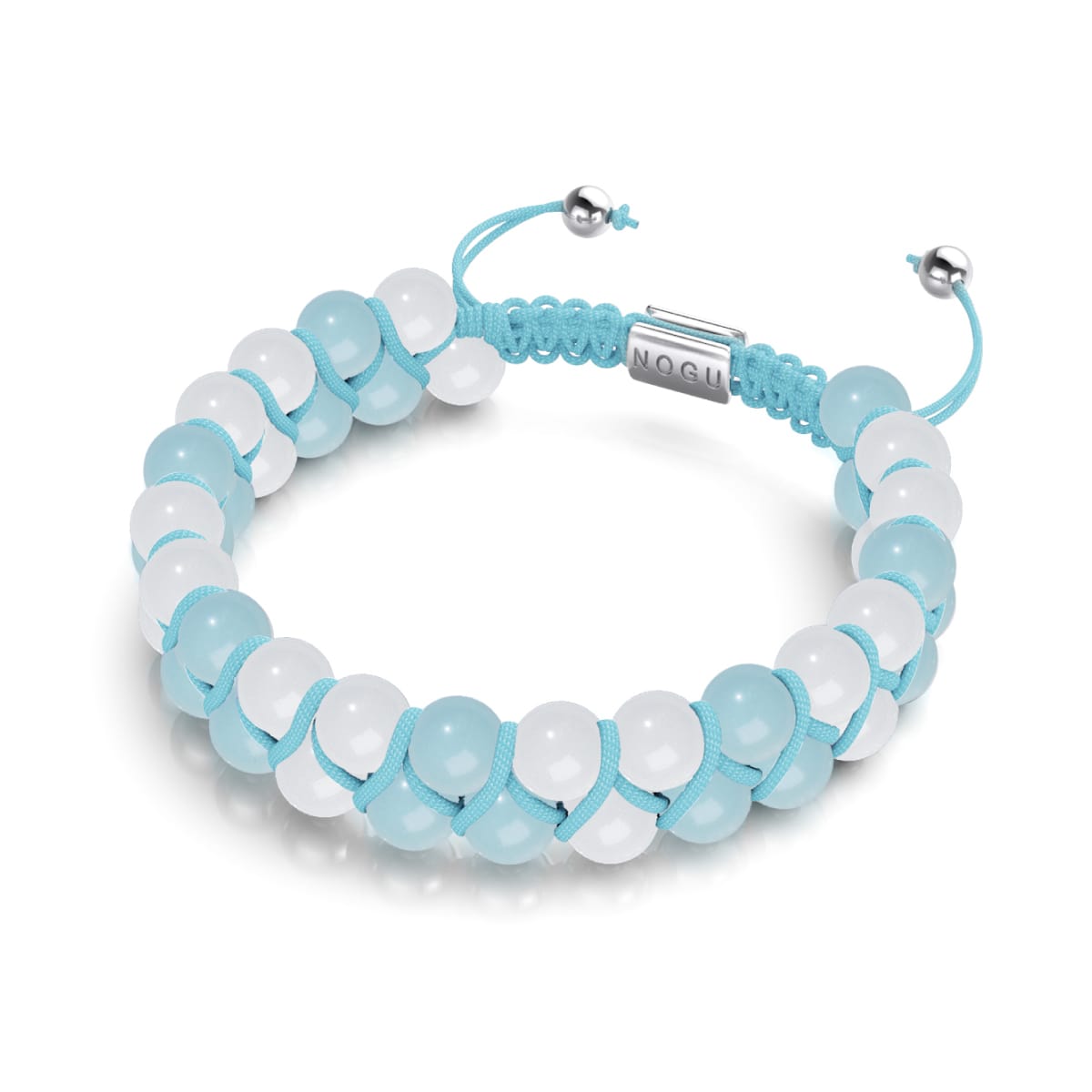 Outremer x Porcelaine | Céramique Lumos | Bracelet Vitalité Macramé