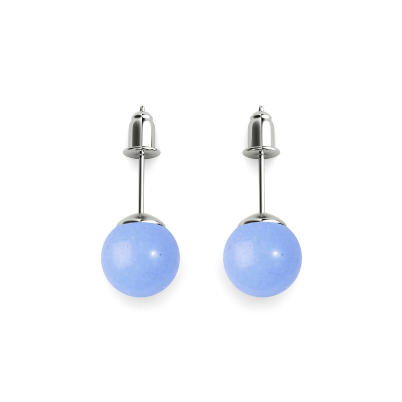 Azure | .925 Sterling Silver | Lumos Ceramic Stud Earrings