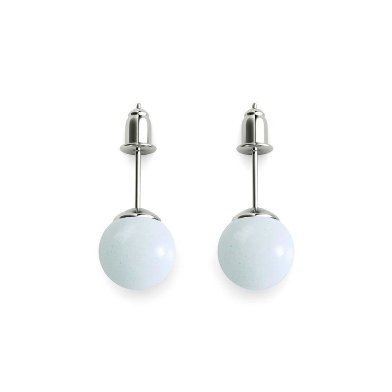 Porcelain | .925 Sterling Silver | Lumos Ceramic Stud Earrings
