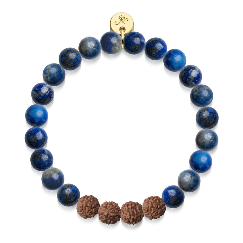 Divination | Lapis x Rudraksha | Mala Bracelet