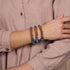 Énergie élémentaire | Aventurine bleue x Rudraksha | Bracelet Mala