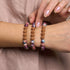 Gaïa | Régalite violette x Rudraksha | Bracelet Mala
