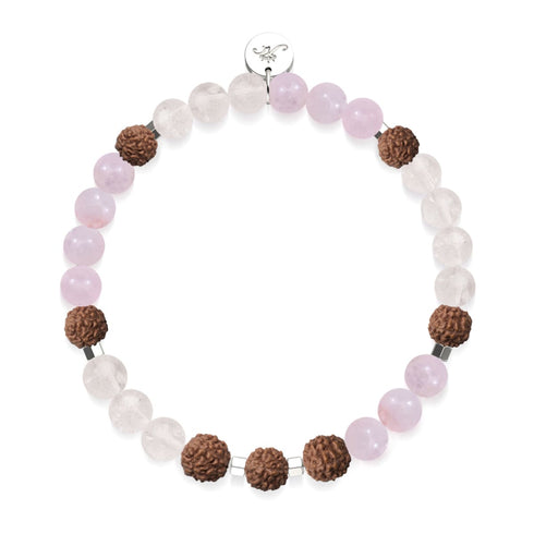 Loi d'Attraction | Pierre précieuse Rudraksha | Bracelet Mala