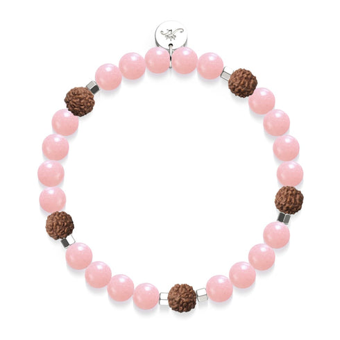 Lumière du Nirvana | Pierre précieuse x Lumos Rudraksha | Bracelet Mala