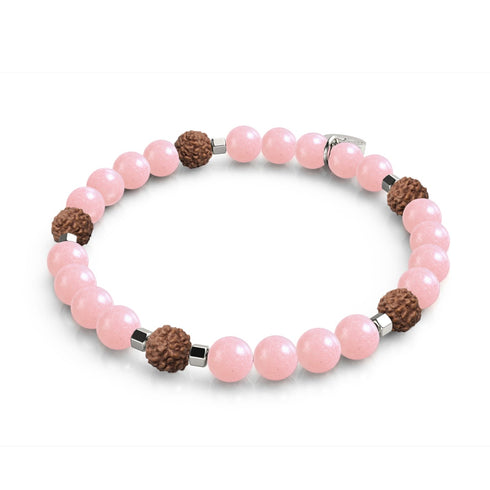 Lumière du Nirvana | Pierre précieuse x Lumos Rudraksha | Bracelet Mala