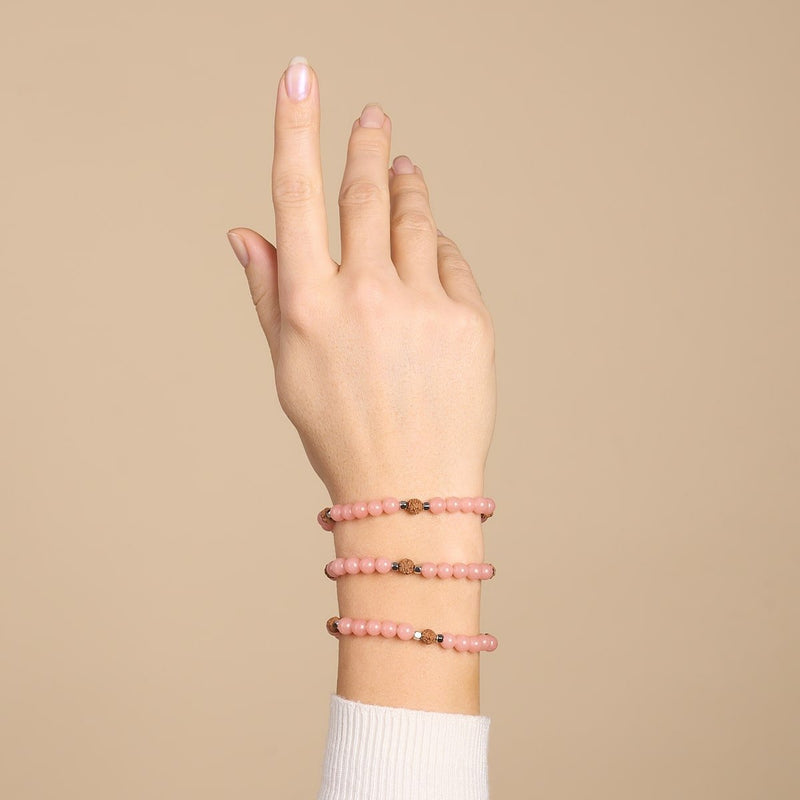 Light Of Nirvana | Gemstone x Lumos Rudraksha | Mala Bracelet