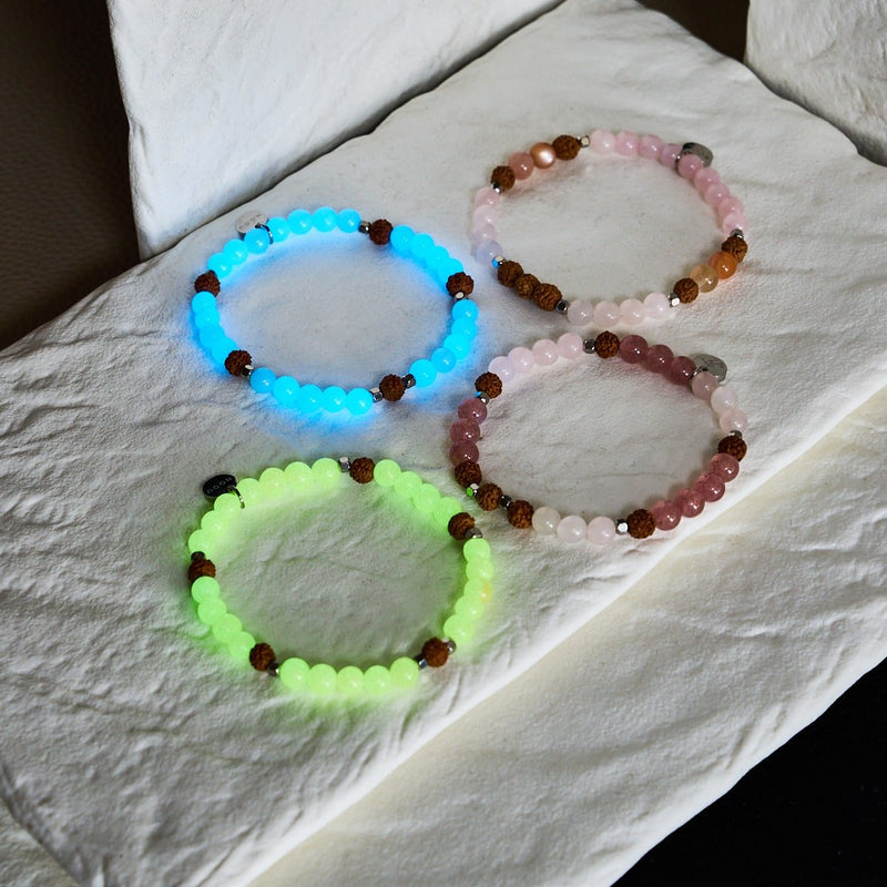 Light Of Samsara | Gemstone x Lumos Rudraksha | Mala Bracelet