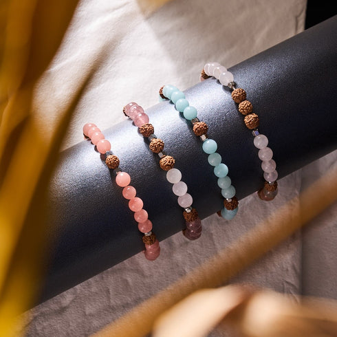 mahayana | Pierre précieuse Rudraksha | Bracelet Mala