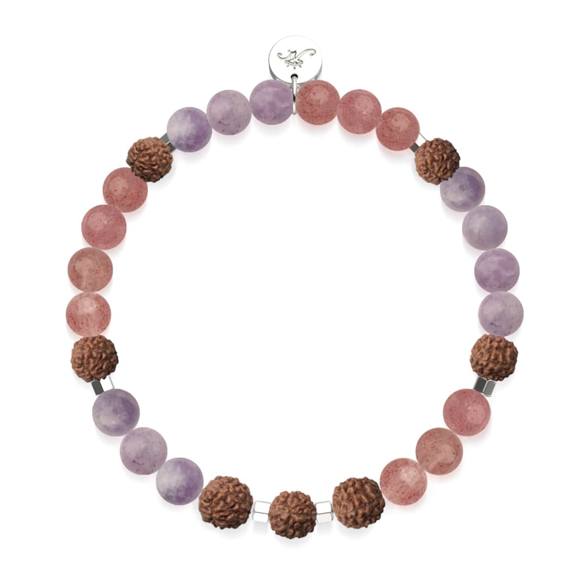 Mandala | Pierre précieuse Rudraksha | Bracelet Mala