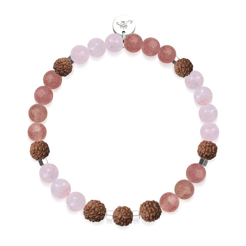Pleine Conscience | Pierre précieuse Rudraksha | Bracelet Mala