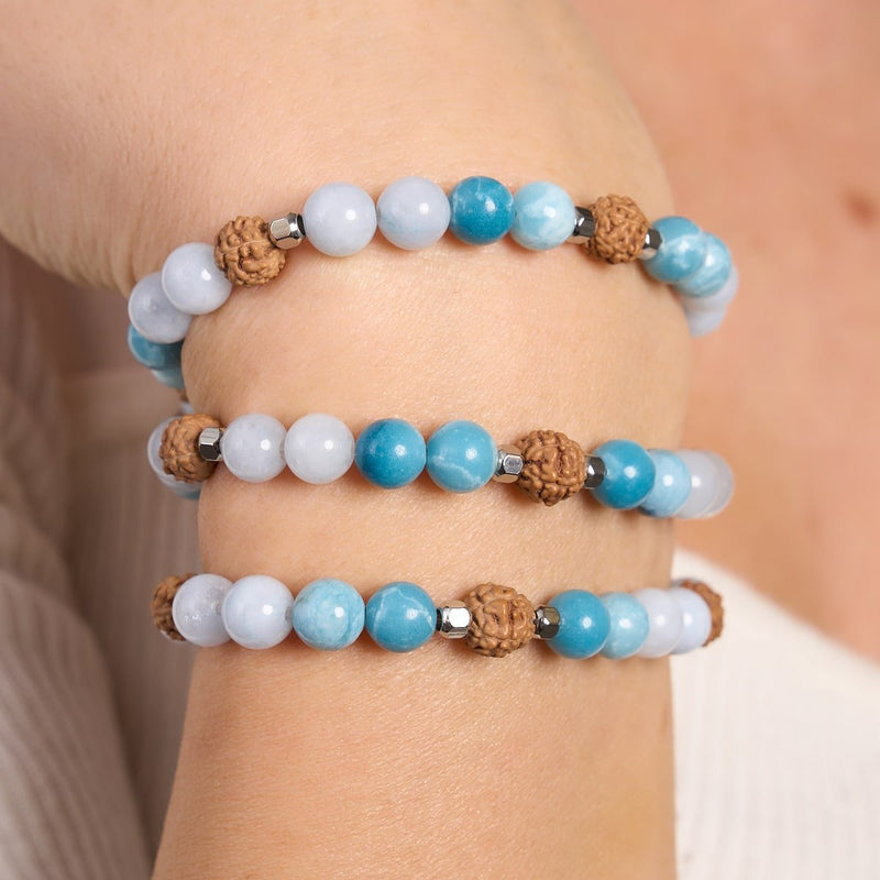 Prana | Gemstone Rudraksha | Mala Bracelet