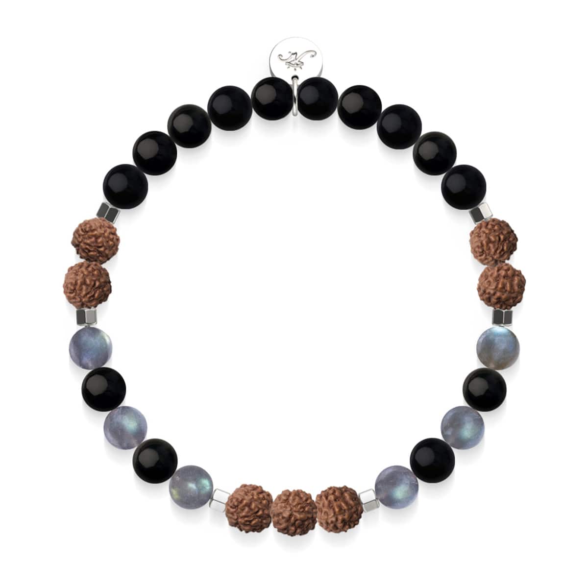 Sensei | Pierre précieuse Rudraksha | Bracelet Mala
