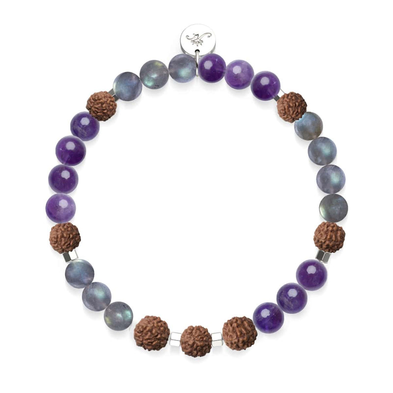 Shaolin Monk | Gemstone Rudraksha | Mala Bracelet