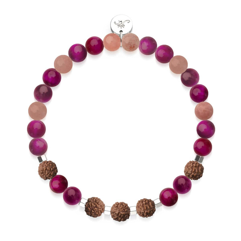 solstice | Pierre précieuse Rudraksha | Bracelet Mala