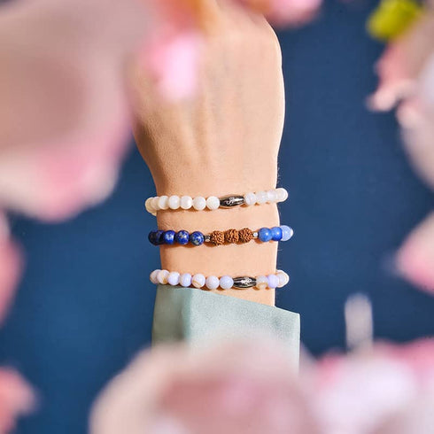 tao | Pierre précieuse Rudraksha | Bracelet Mala