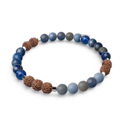 tao | Pierre précieuse Rudraksha | Bracelet Mala