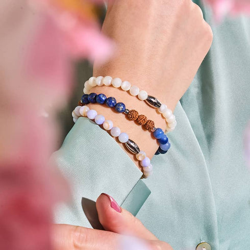 tao | Pierre précieuse Rudraksha | Bracelet Mala