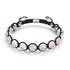 Black | Rainbow White | Silver | Mermaid Glass Charmballa Bracelet