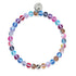 Bubble Gum | Silver | Mermaid Glass Bead Bracelet