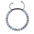 Grey | Silver | Mermaid Glass Macrame Bead Bracelet