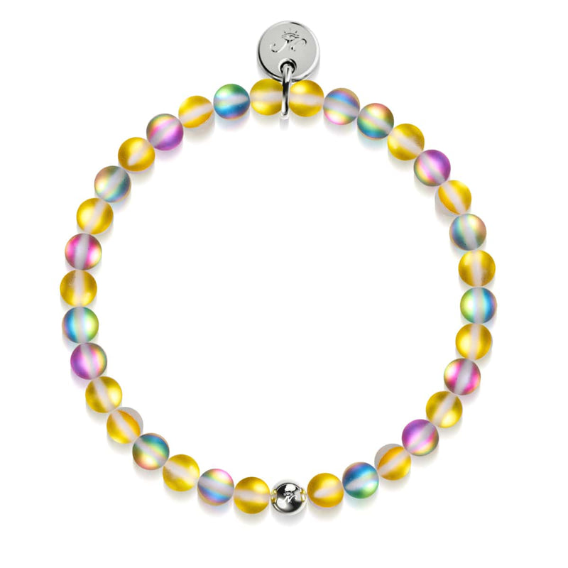 Limonade | Argent | Bracelet de perles de verre sirène