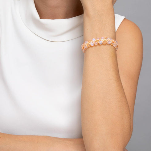 Pêche | Argent | Bracelet Verre Double Sirène