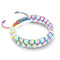 Spectre | Arc-en-ciel blanc | Bracelet Verre Double Sirène