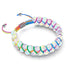 Spectrum | Rainbow White | Double Mermaid Glass Bracelet