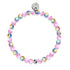 Licorne Rose | Argent | Bracelet de perles de verre sirène