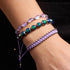 Éclair violet | Bracelet Oeuf Océan Verre Sirène