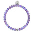 Violette | Argent | Bracelet de perles de verre sirène
