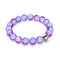 Violet | Silver | Mermaid Glass Statement Bracelet