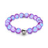 Violet | Silver | Mermaid Glass Statement Bracelet