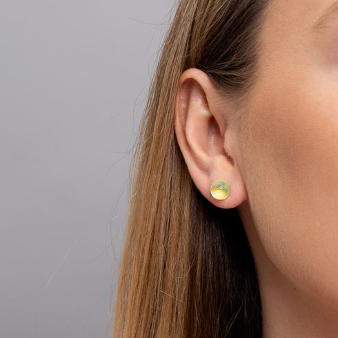 Canari | Argent sterling .925 | Boucles d'Oreilles Sirène Verre
