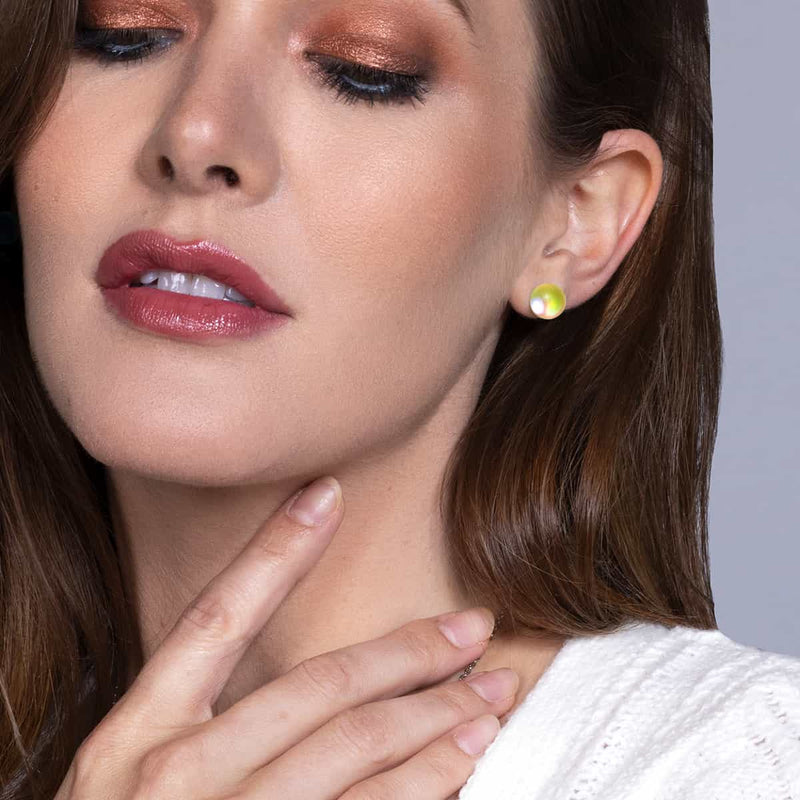 Canari | Argent sterling .925 | Boucles d'Oreilles Sirène Verre